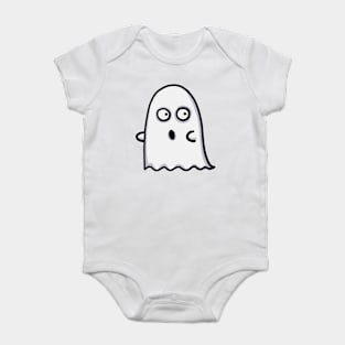 frightened ghost Baby Bodysuit